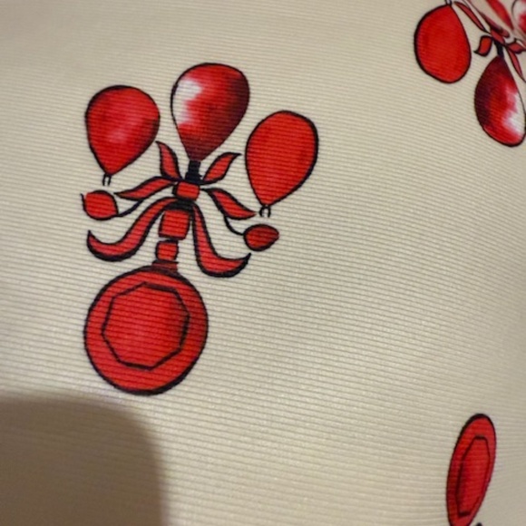 EMILIA WICKSTEAD Lorinda Printed Faille Midi Skirt In Pink and Red BNWT Size 4 - Picture 10 of 14